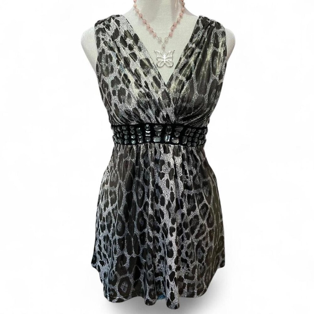 Y2K Shimmery Sleeveless Glam Top